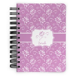 Lotus Flowers Spiral Notebook - 5x7 w/ Name or Text