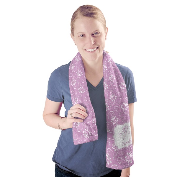 Lotus Flowers Sport Towel - Exercise use - Model