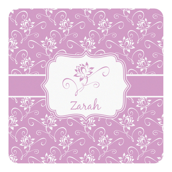 Custom Lotus Flowers Square Decal - Medium (Personalized)