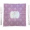 Lotus Flowers Glass Square Lunch / Dinner Plate 9.5" (Personalized)