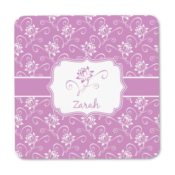 Lotus Flowers Square Fridge Magnet - FRONT