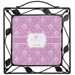 Lotus Flowers Square Trivet (Personalized)