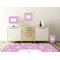 Lotus Flowers Square Wall Decal Wooden Desk