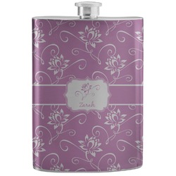 Lotus Flowers Stainless Steel Flask (Personalized)