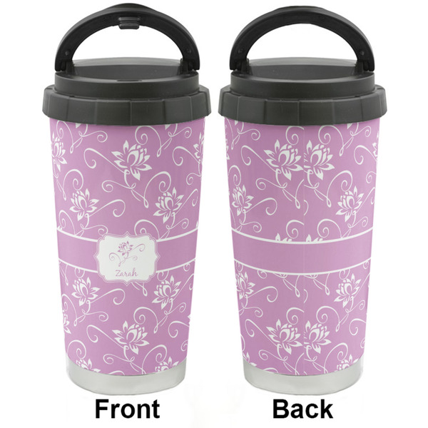 Lotus Flowers Stainless Steel Travel Cup - Apvl