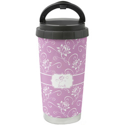 Lotus Flowers Stainless Steel Coffee Tumbler (Personalized)