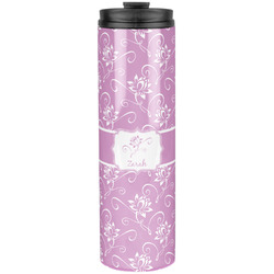 Lotus Flowers Stainless Steel Skinny Tumbler - 20 oz (Personalized)
