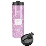 Lotus Flowers Stainless Steel Skinny Tumbler (Personalized)