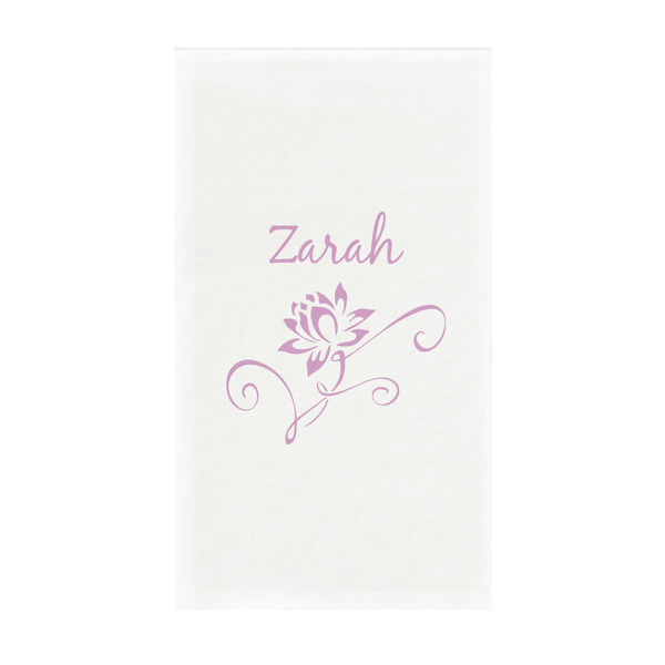Custom Lotus Flowers Guest Towels - Full Color - Standard (Personalized)