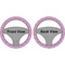 Lotus Flowers Steering Wheel Cover- Front and Back