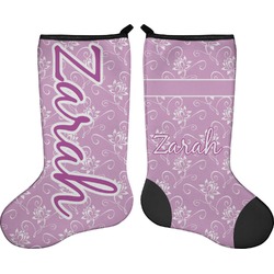Lotus Flowers Holiday Stocking - Double-Sided - Neoprene (Personalized)