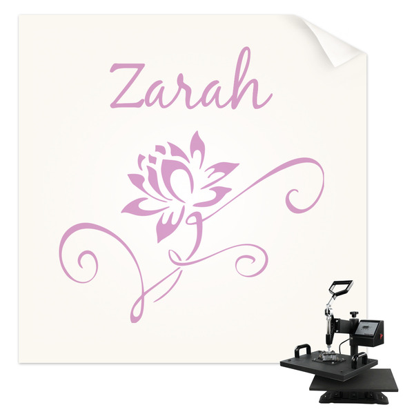 Custom Lotus Flowers Sublimation Transfer - Youth / Women (Personalized)
