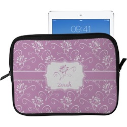 Lotus Flowers Tablet Case / Sleeve - Large (Personalized)
