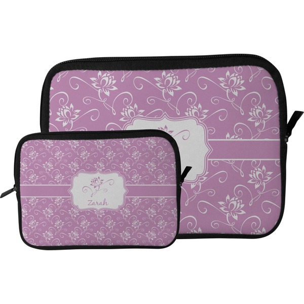 Lotus Flowers Tablet Sleeve (Size Comparison)
