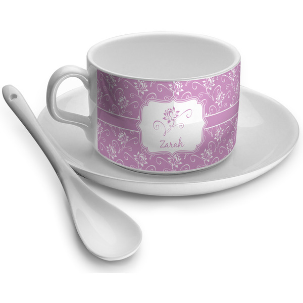 Custom Lotus Flowers Tea Cup (Personalized)