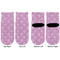 Lotus Flowers Toddler Ankle Socks - Double Pair - Front and Back - Apvl