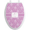 Lotus Flowers Toilet Seat Decal - Elongated (Personalized)