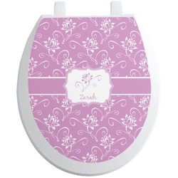 Lotus Flowers Toilet Seat Decal (Personalized)