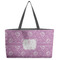Lotus Flowers Beach Totes Bag - w/ Black Handles (Personalized)