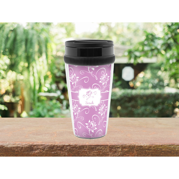 Lotus Flowers Travel Mug Lifestyle (Personalized)