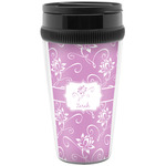 Lotus Flowers Acrylic Travel Mug without Handle (Personalized)