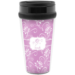 Lotus Flowers Acrylic Travel Mug without Handle (Personalized)
