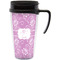 Lotus Flowers Acrylic Travel Mug with Handle (Personalized)