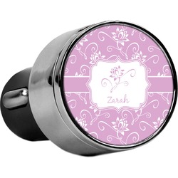 Lotus Flowers USB Car Charger (Personalized)