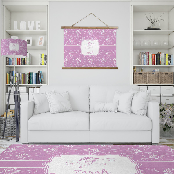 Lotus Flowers Wall Hanging Tapestry - IN CONTEXT