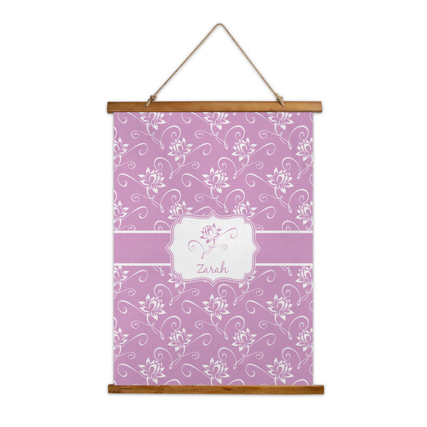 Custom Lotus Flowers Wall Hanging Tapestry - Tall (Personalized)