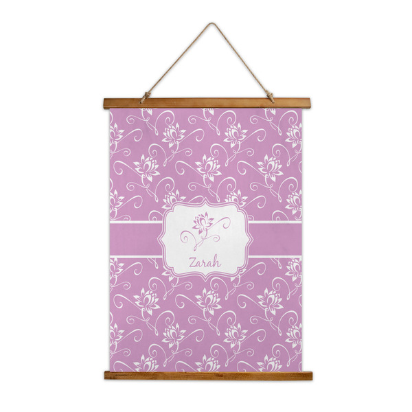 Custom Lotus Flowers Wall Hanging Tapestry - Tall (Personalized)