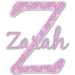 Lotus Flowers Name & Initial Decal - Custom Sized (Personalized)