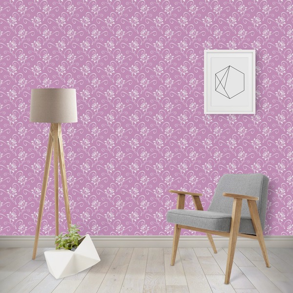 Custom Lotus Flowers Wallpaper & Surface Covering