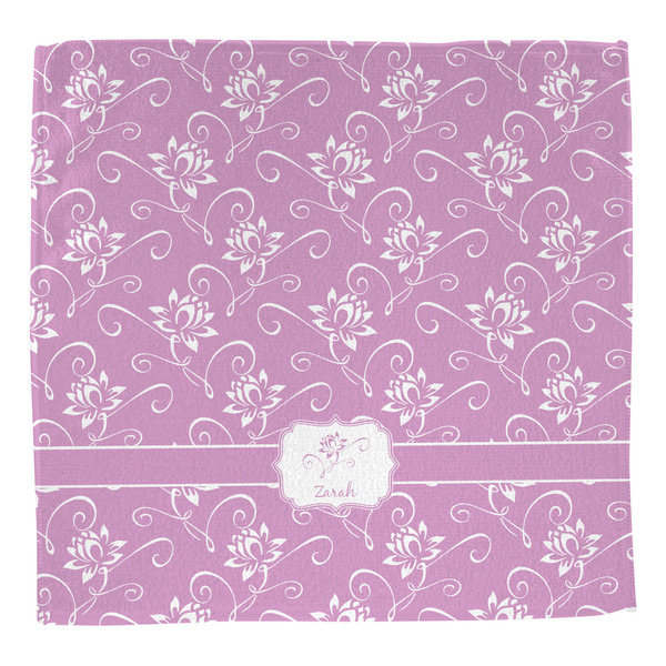 Lotus Flowers Washcloth - Front - No Soap