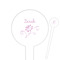 Lotus Flowers Round Plastic Food Picks (Personalized)