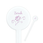 Lotus Flowers Round Plastic Stir Sticks (Personalized)