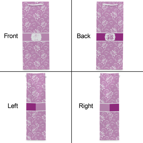 Lotus Flowers Wine Gift Bag - Gloss - Approval