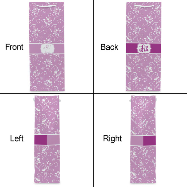 Lotus Flowers Wine Gift Bag - Matte - Approval