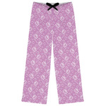 Lotus Flowers Womens Pajama Pants - S