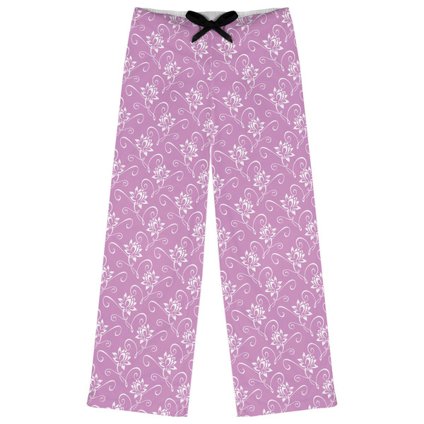 Custom Lotus Flowers Womens Pajama Pants - S