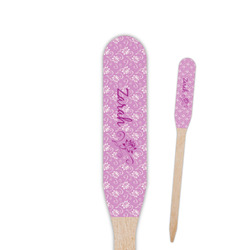 Lotus Flowers Paddle Wooden Food Picks (Personalized)
