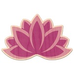 Lotus Flowers Genuine Maple or Cherry Wood Sticker