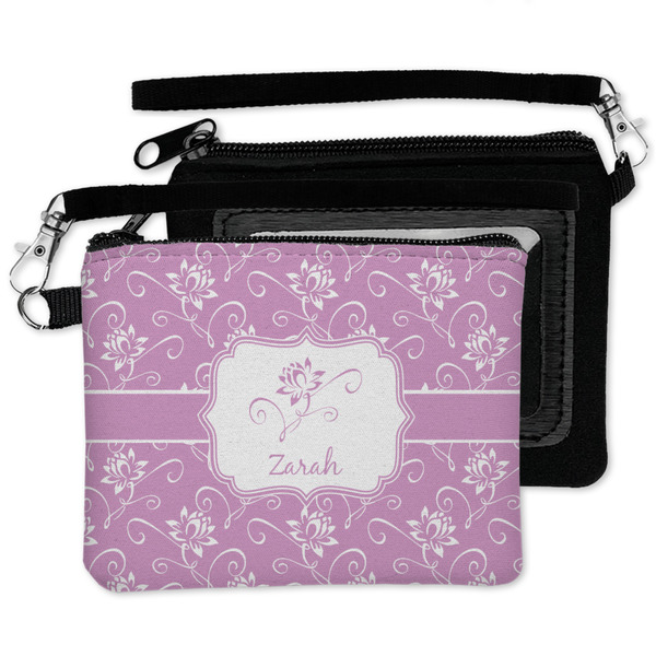 Lotus Flowers Wristlet ID Cases - MAIN
