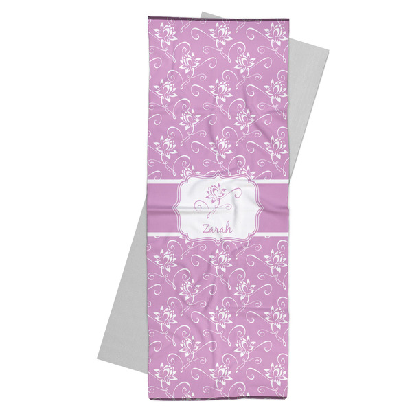 Custom Lotus Flowers Yoga Mat Towel (Personalized)