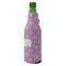 Lotus Flowers Zipper Bottle Cooler - ANGLE (bottle)