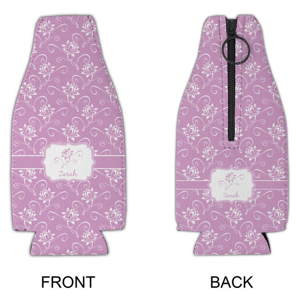 Lotus Flowers Zipper Bottle Cooler - APPROVAL