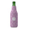 Lotus Flowers Zipper Bottle Cooler - FRONT (bottle)