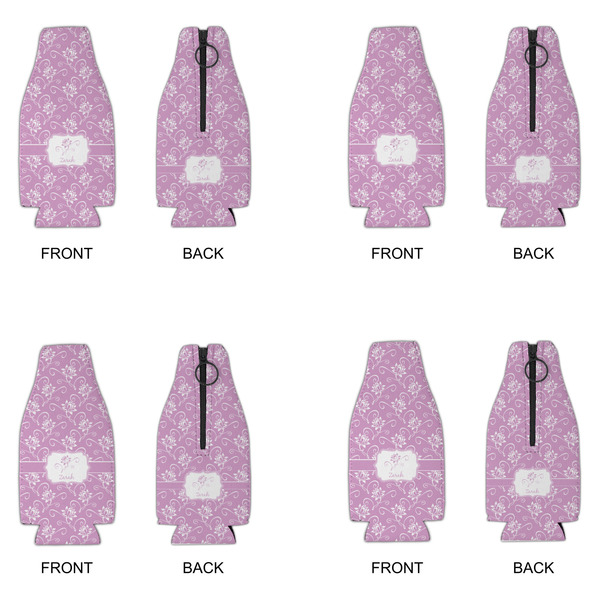 Lotus Flowers Zipper Bottle Cooler - Set of 4 - APPROVAL