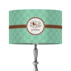 Om 12" Drum Lamp Shade - Fabric (Personalized)