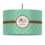 Om 12" Drum Pendant Lamp - Fabric (Personalized)